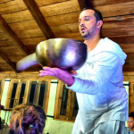 GIANT BOWL - POWERFUL Full Moon Singing Bowl from the Himalaya  2.4kg up to 2.8kg  (5.3lbs - 6.1lbs) With Drum Stick, Mallet and Cushion A B C D E F G