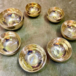 NEW OFFER - Himalayan HARMONY Goldie Set, 7 Singing Bowls Small Size